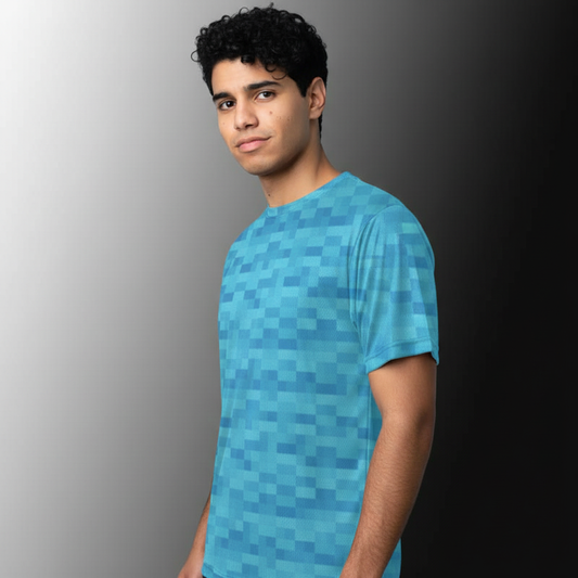 Light Blue Wool Textured Unisex T-Shirt