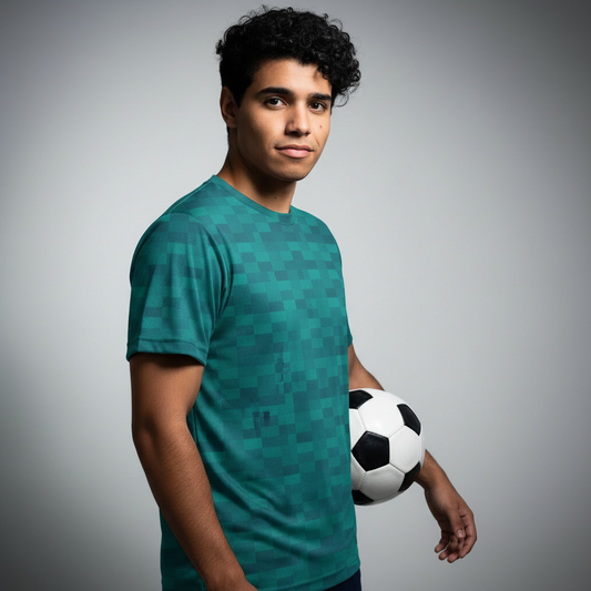 Cyan Wool Textured Unisex T-Shirt