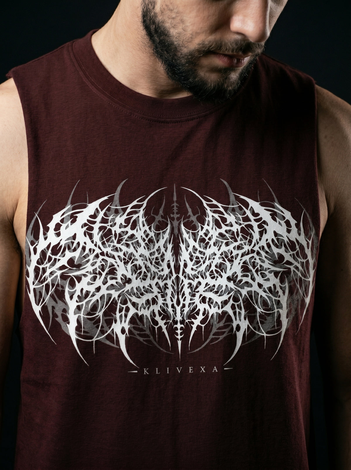 Klivexa Oblivian Sleeveless  T-Shirt-White
