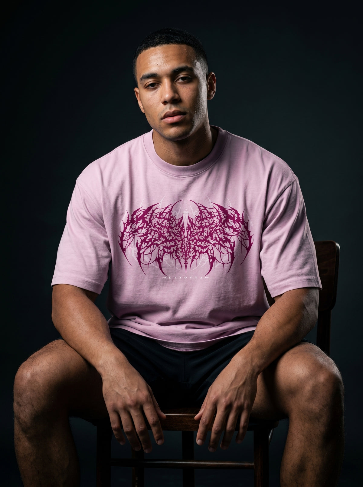 Klivexa Oblivian Collection Oversized Heavyweight Unisex T-Shirt-Purple