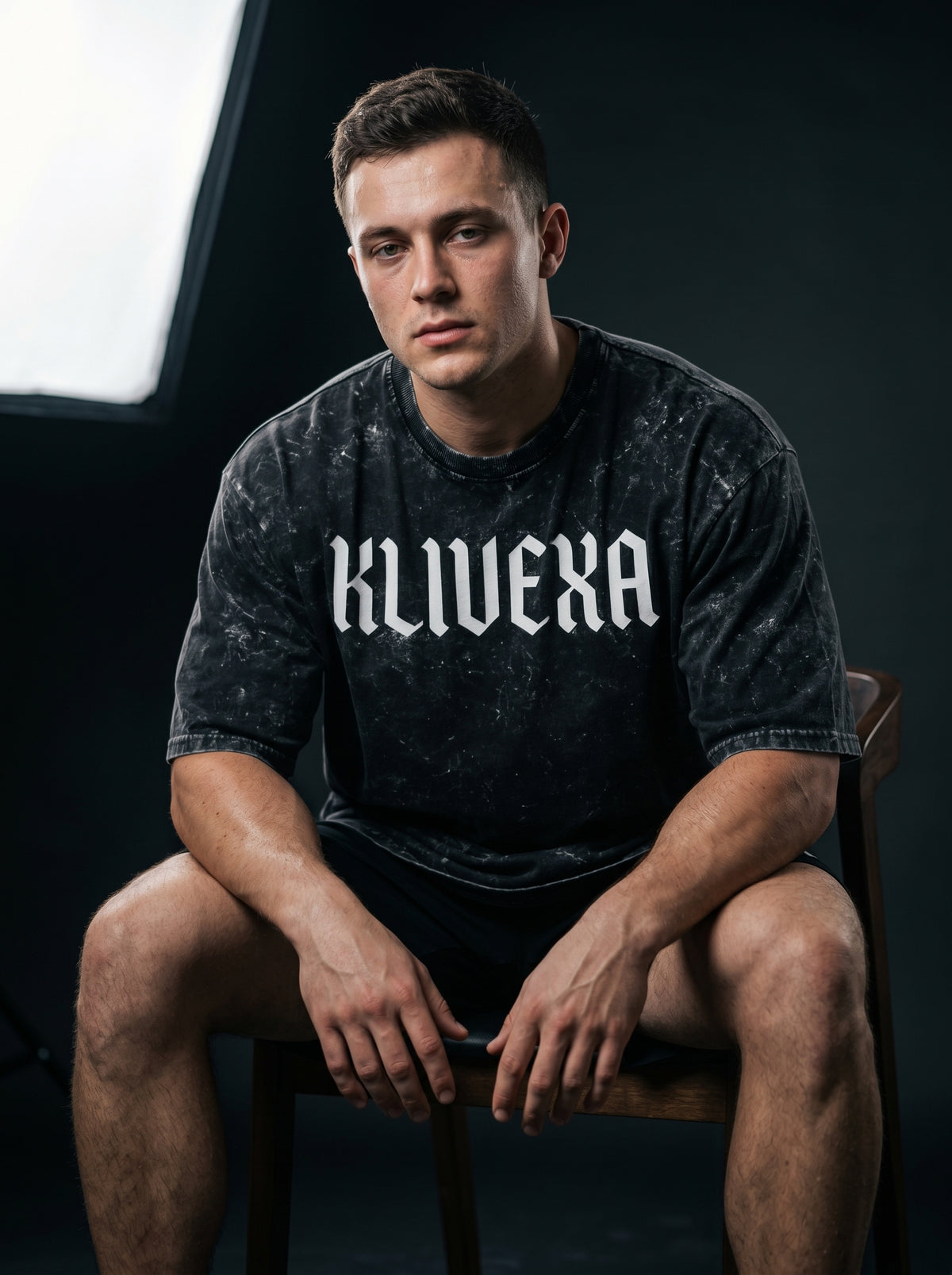 Klivexa Unisex Acid Washed Oversized Premium Tee