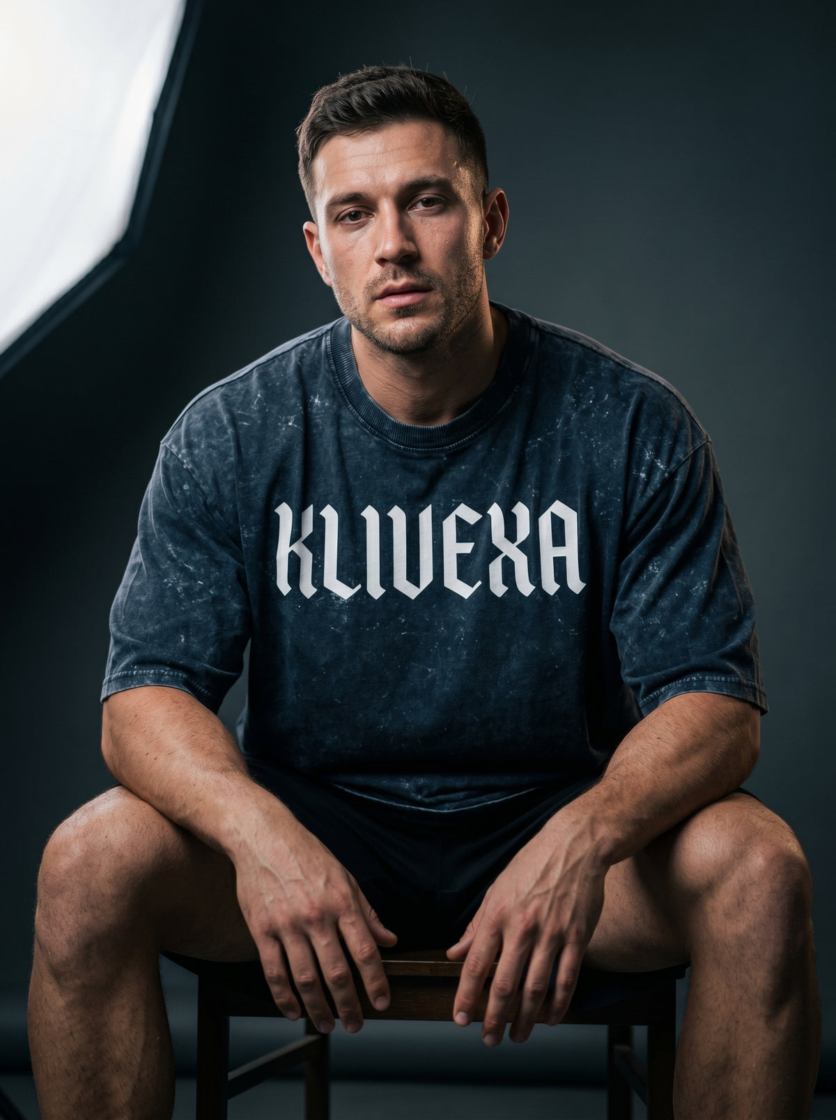 Klivexa Unisex Acid Washed Oversized Premium Tee