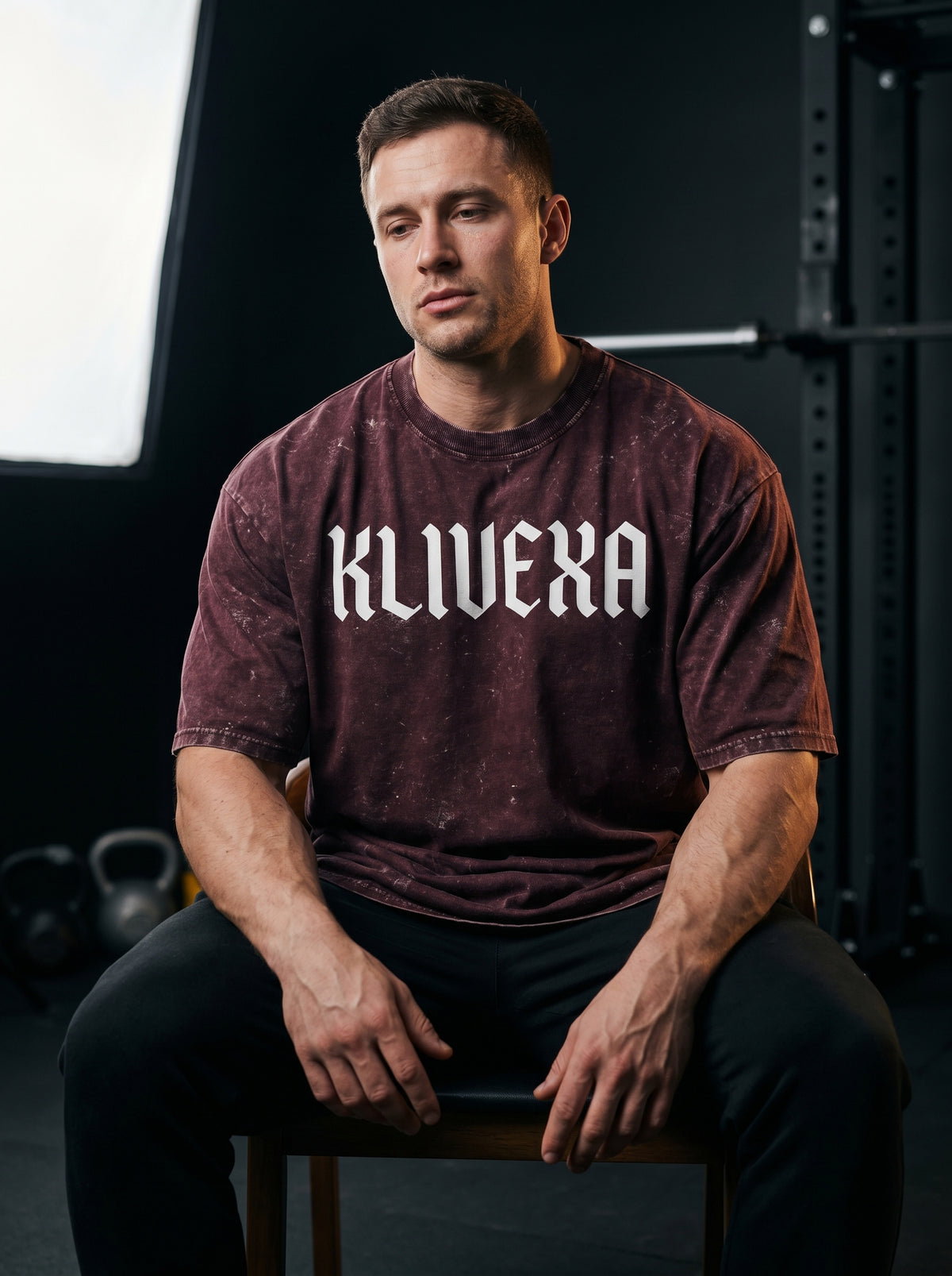 Klivexa Unisex Acid Washed Oversized Premium Tee