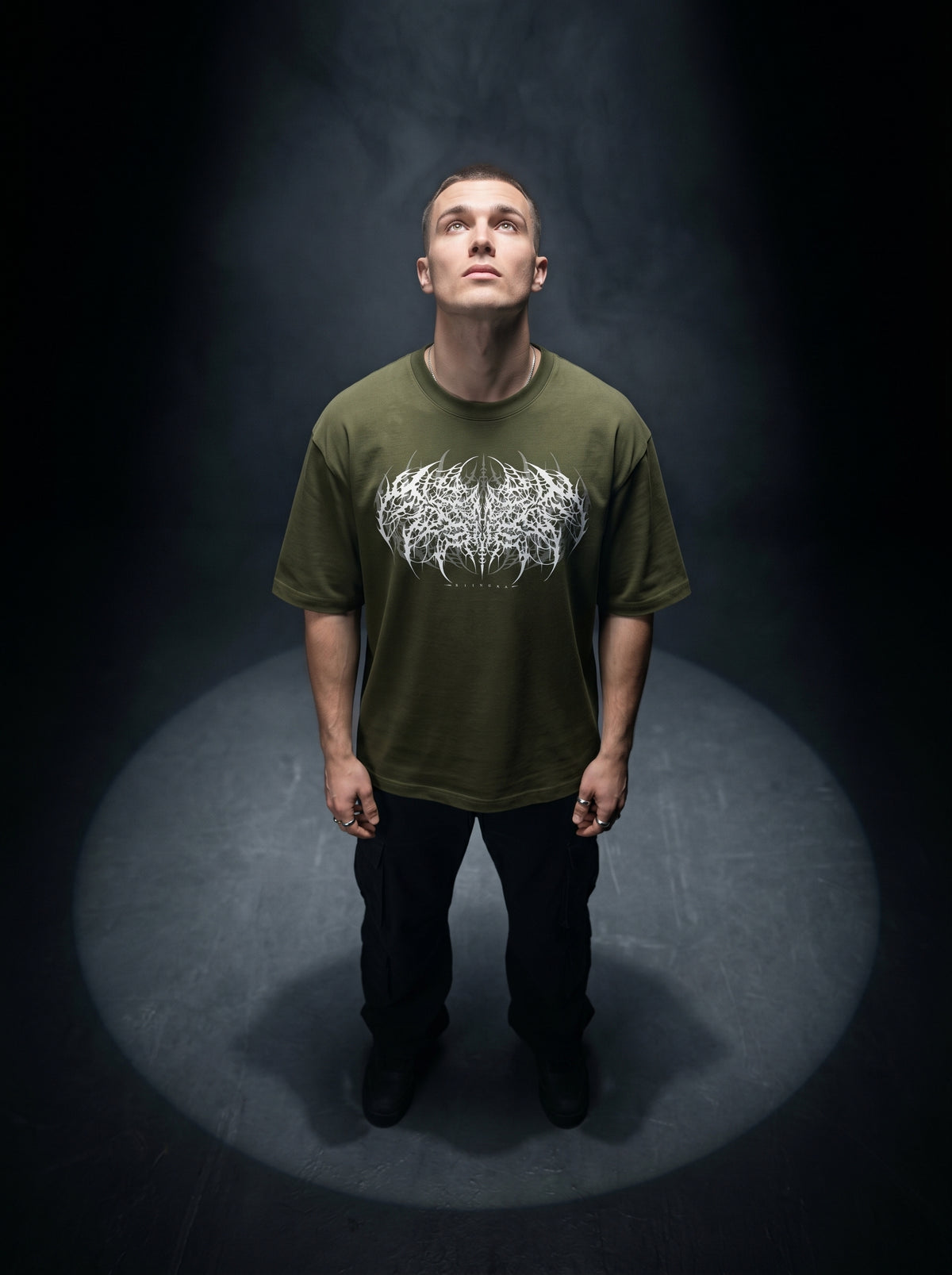 Klivexa Oblivian Collection Oversized Heavyweight Unisex T-Shirt-White