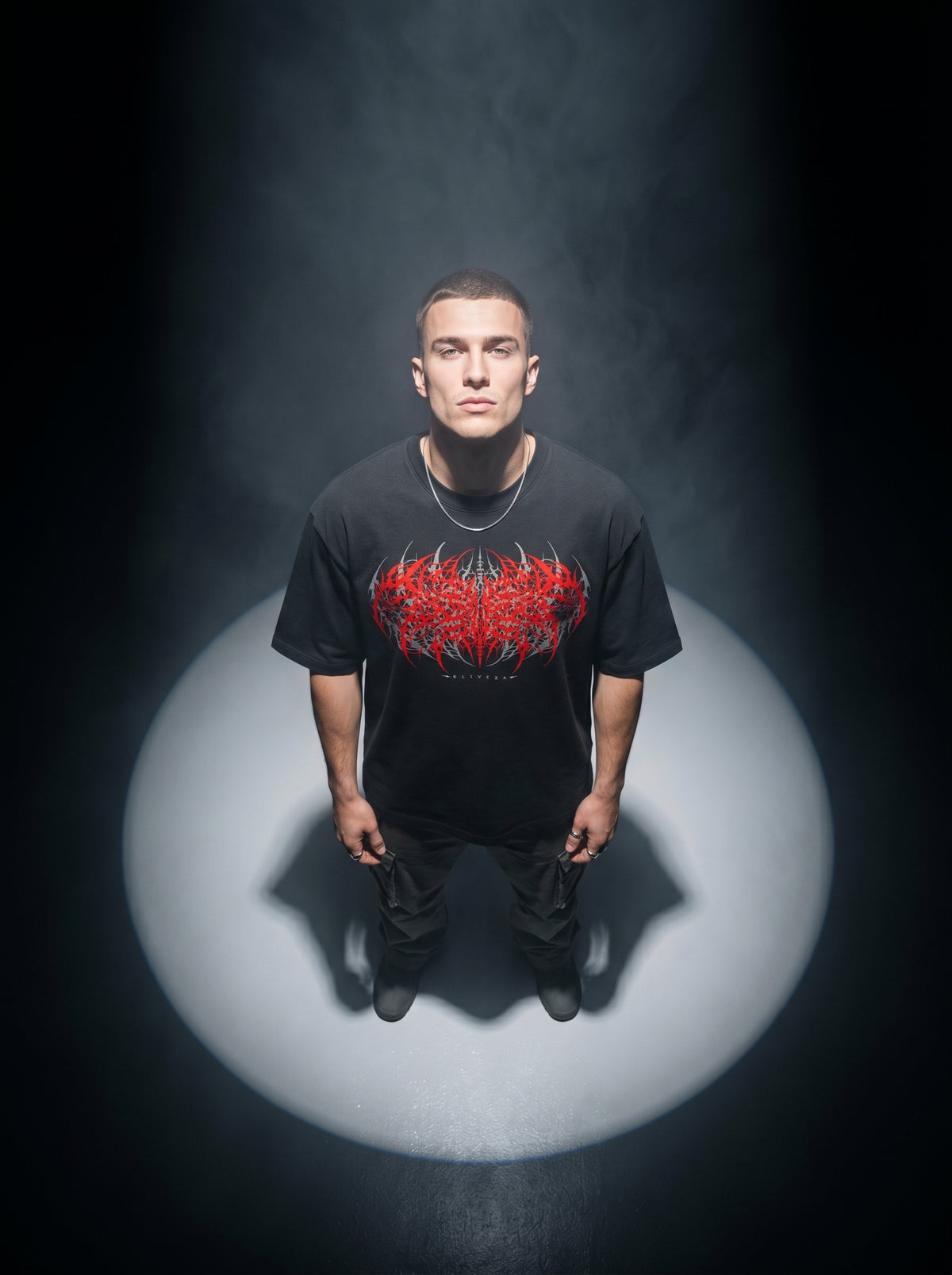 Klivexa Oblivian Collection Oversized Heavyweight Unisex T-Shirt-Red