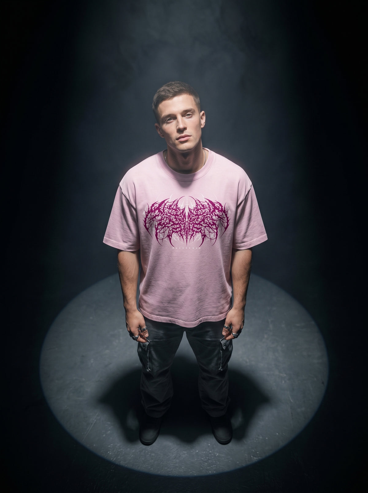 Klivexa Oblivian Collection Oversized Heavyweight Unisex T-Shirt-Purple