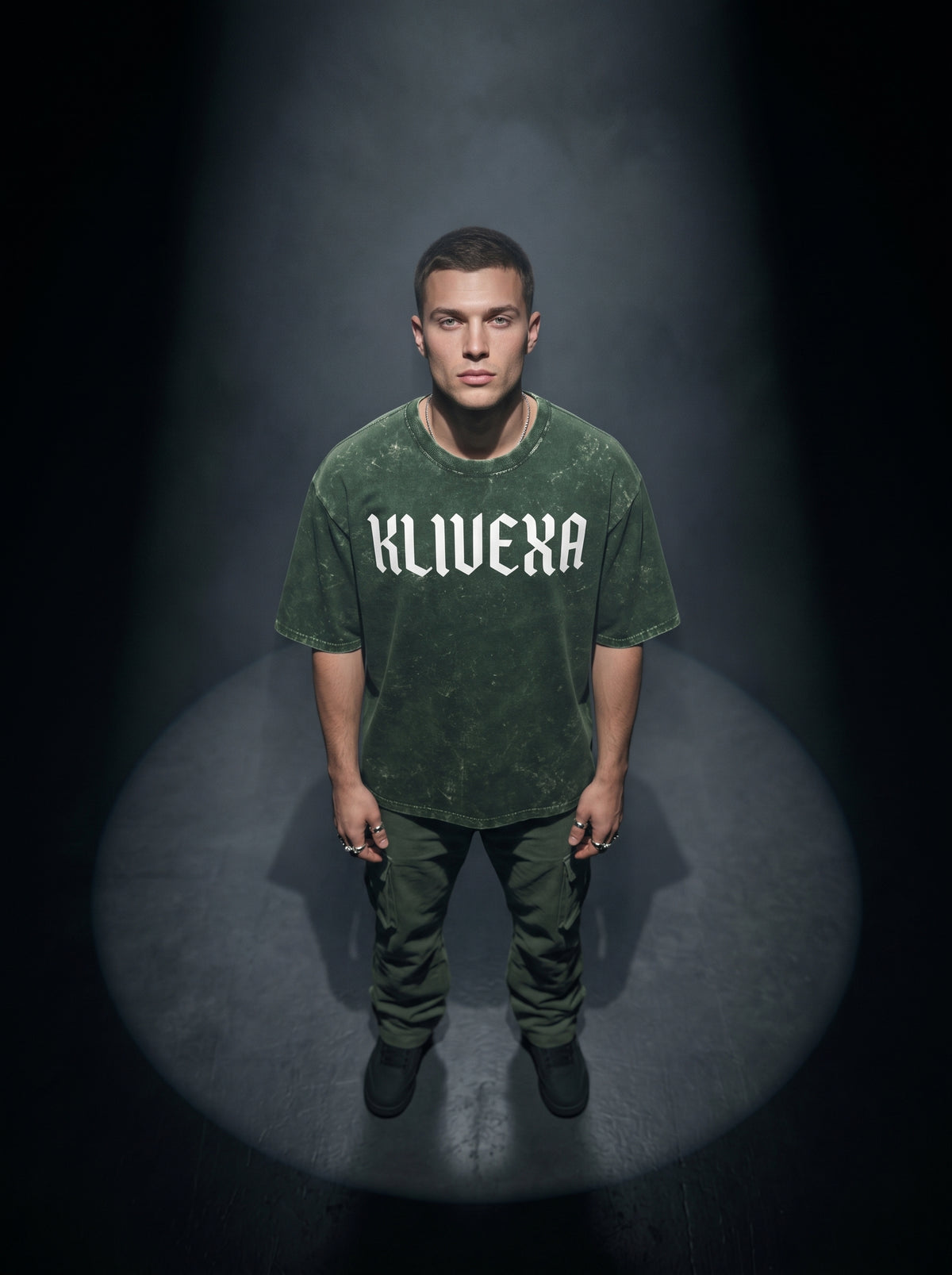 Klivexa Unisex Acid Washed Oversized Premium Tee