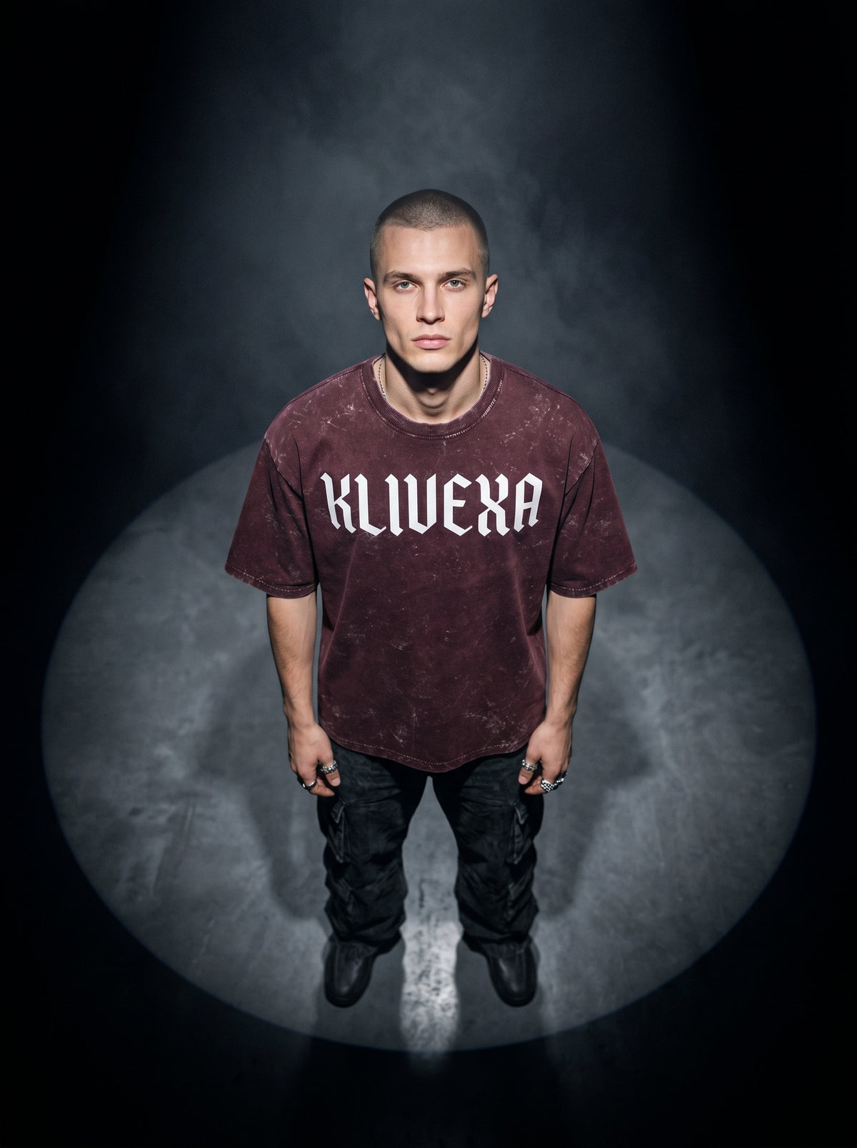 Klivexa Unisex Acid Washed Oversized Premium Tee