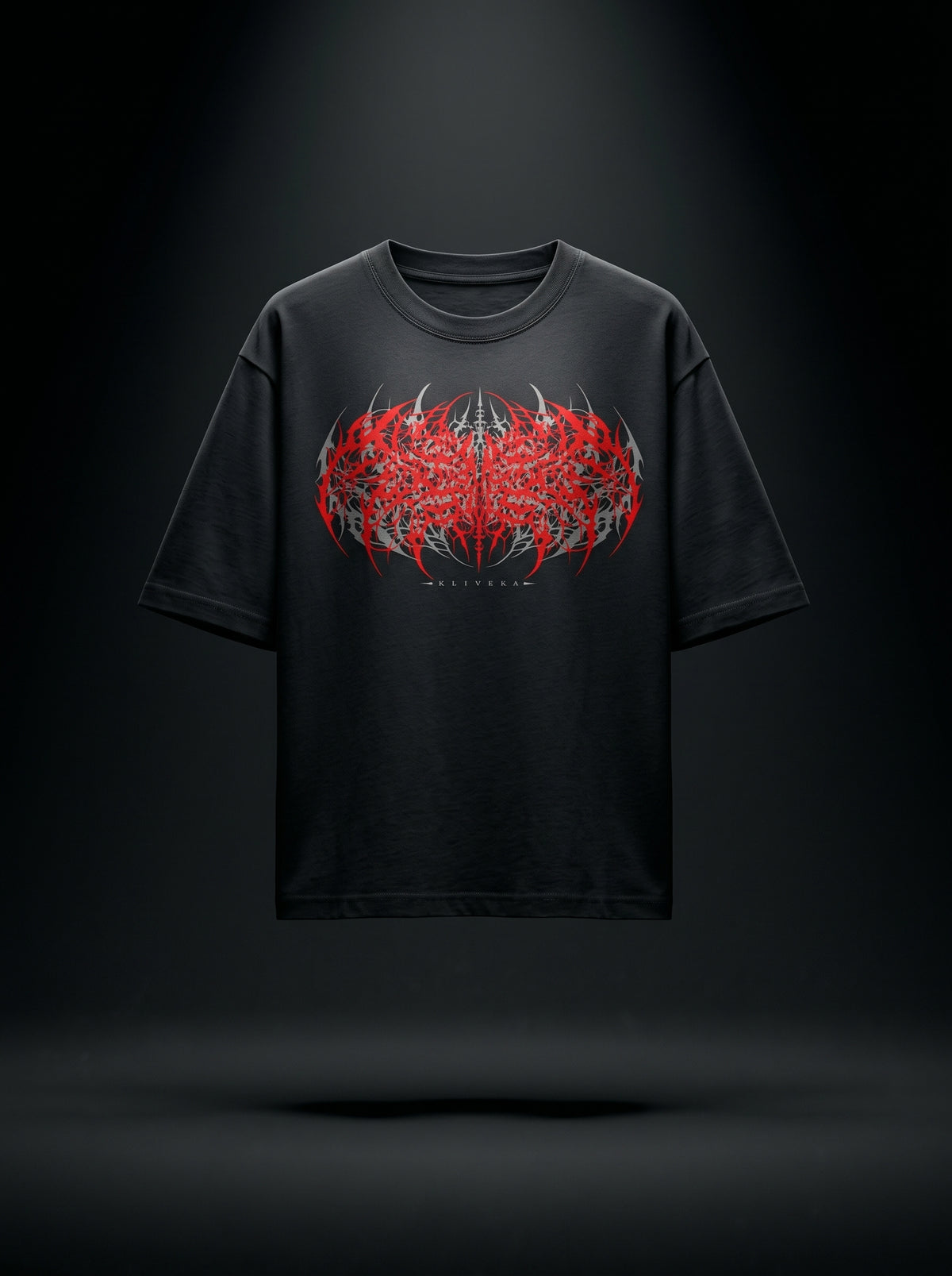 Klivexa Oblivian Collection Oversized Heavyweight Unisex T-Shirt-Red