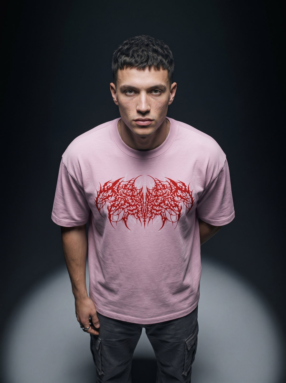 Klivexa Oblivian Collection Oversized Heavyweight Unisex T-Shirt-Red