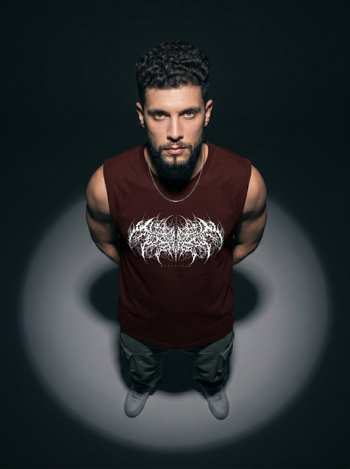 Klivexa Oblivian Sleeveless  T-Shirt-White