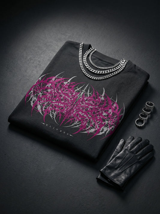 Klivexa Oblivian Collection Oversized Heavyweight Unisex T-Shirt-Purple