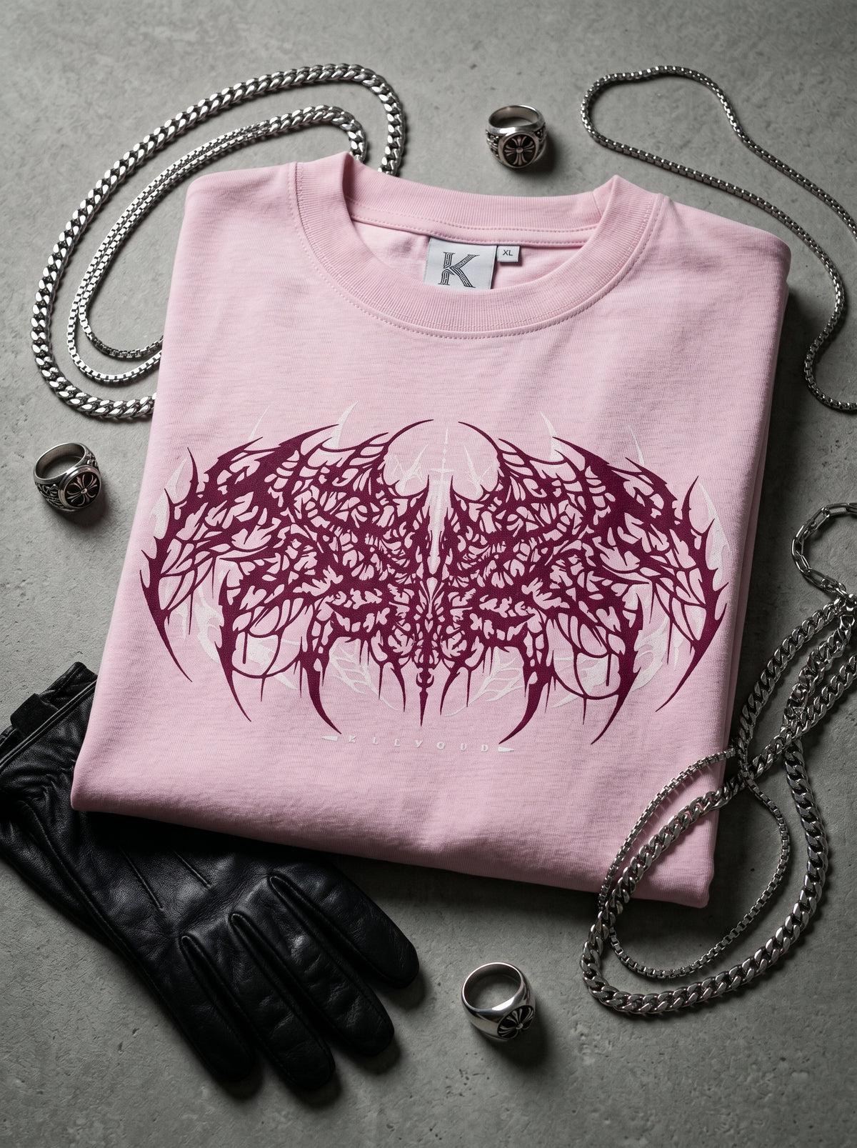 Klivexa Oblivian Collection Oversized Heavyweight Unisex T-Shirt-Purple