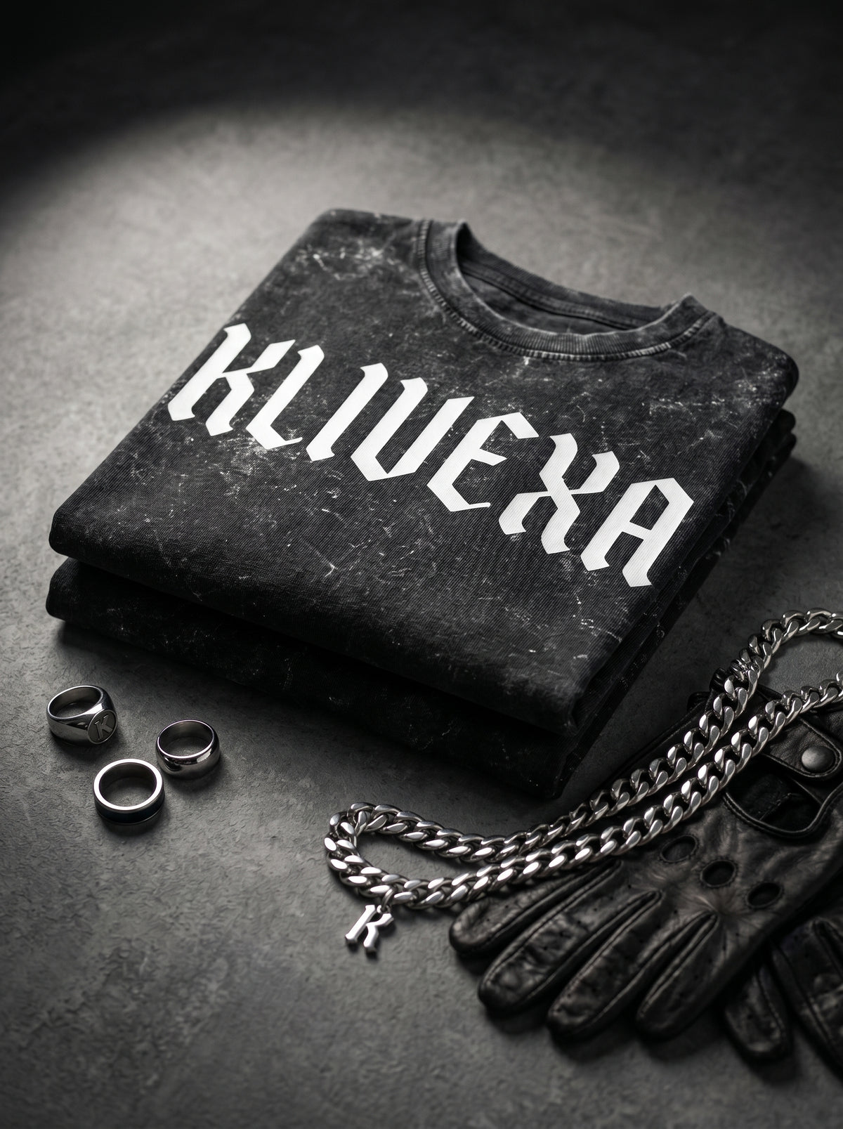 Klivexa Unisex Acid Washed Oversized Premium Tee