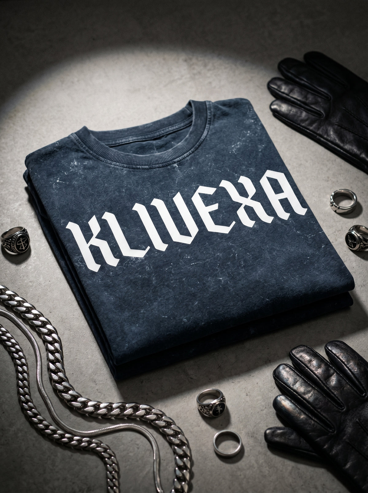 Klivexa Unisex Acid Washed Oversized Premium Tee