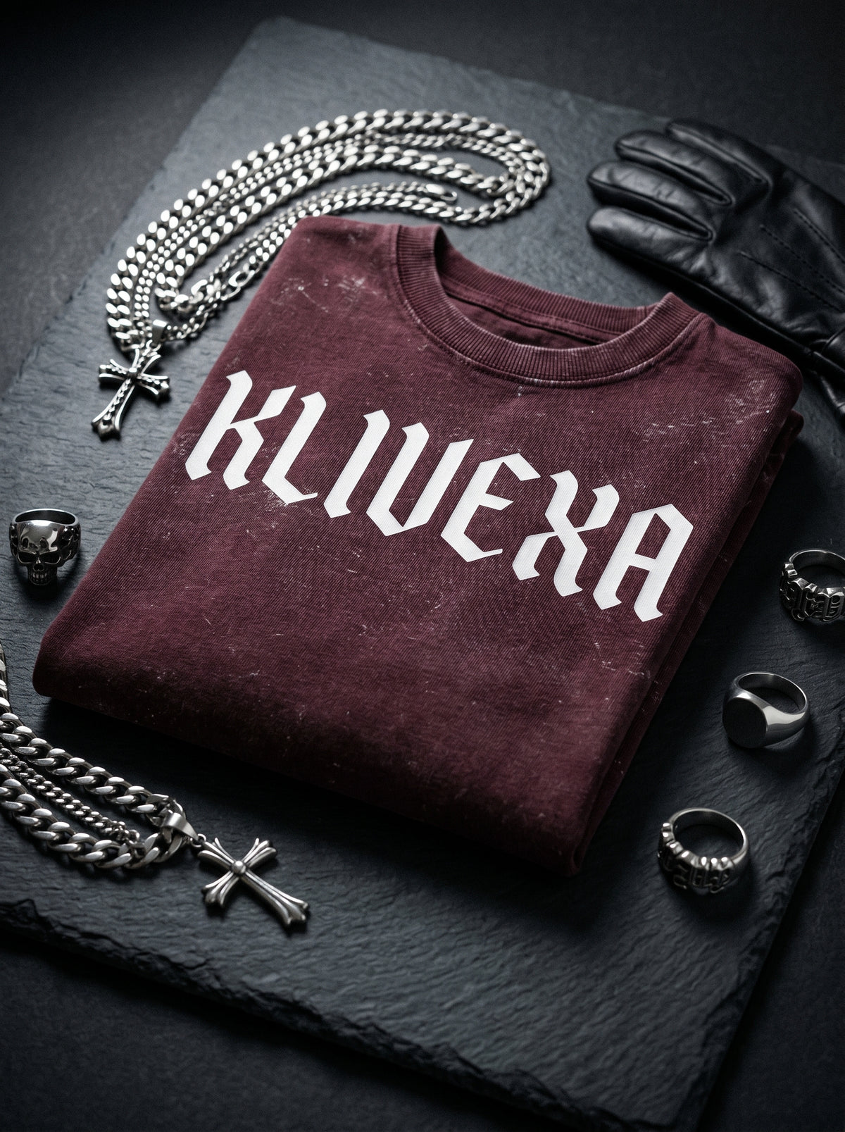 Klivexa Unisex Acid Washed Oversized Premium Tee