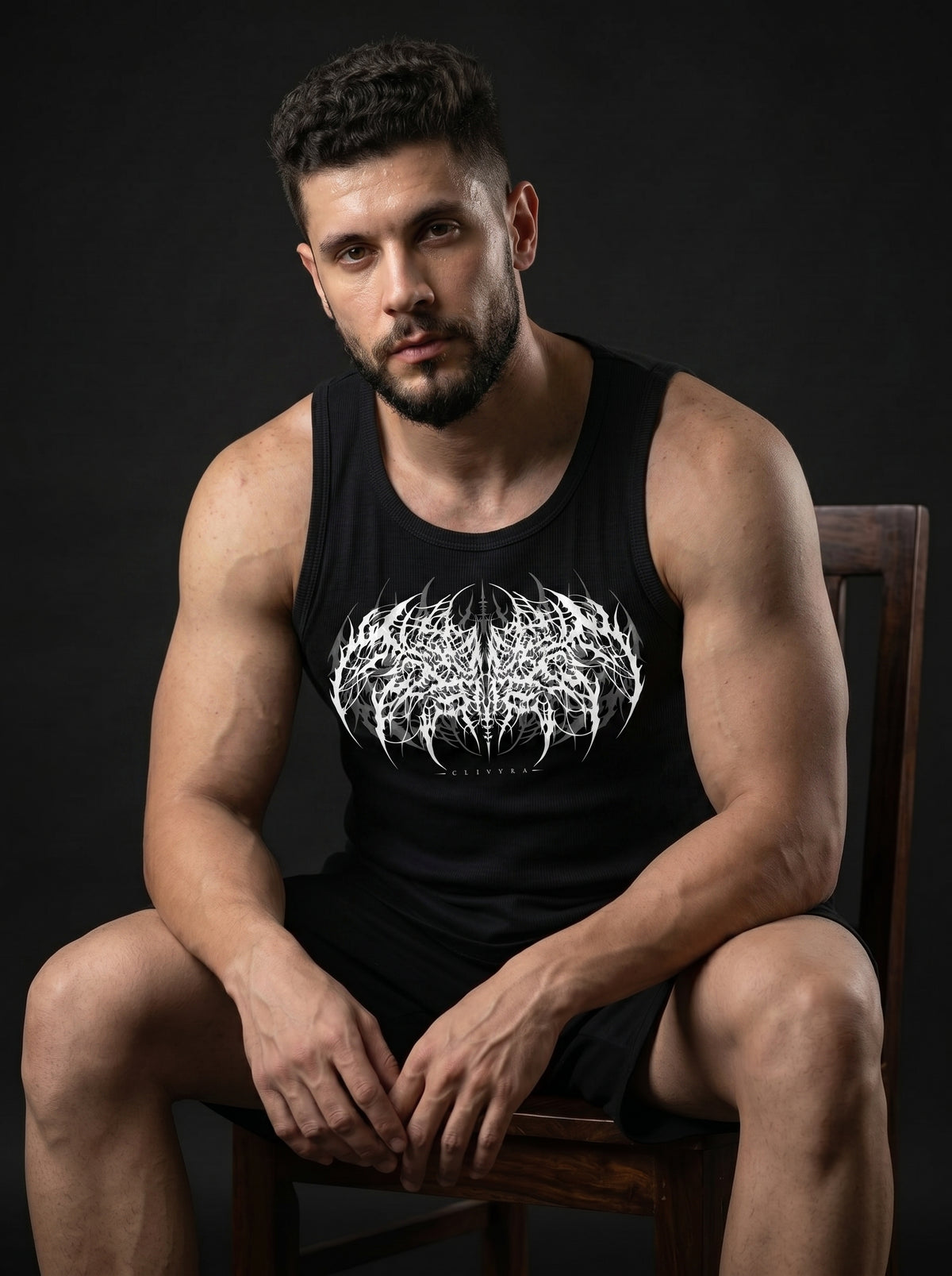 Klivexa Oblivian Sleeveless  T-Shirt-White