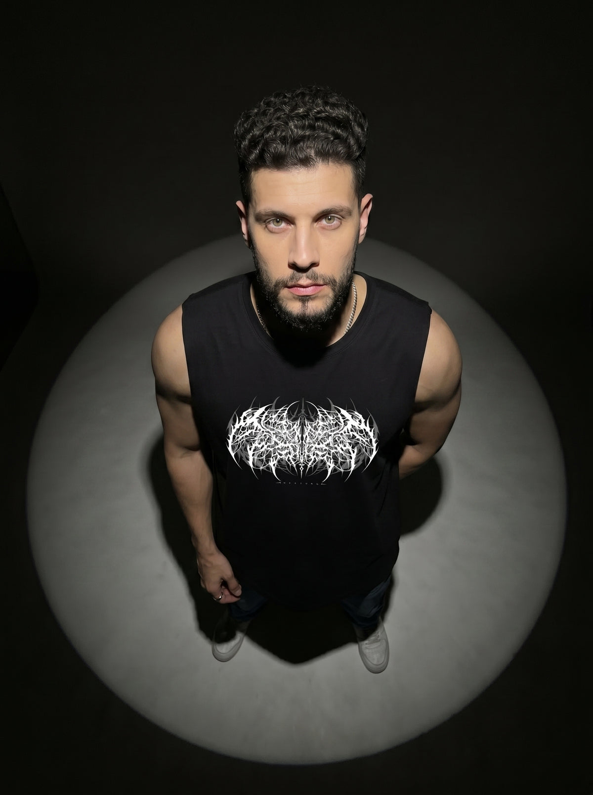 Klivexa Oblivian Sleeveless  T-Shirt-White