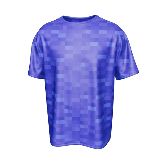 Blue Wool Textured Unisex T-Shirt