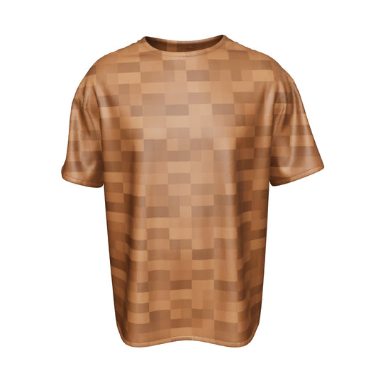 Brown Wool Textured Unisex T-Shirt