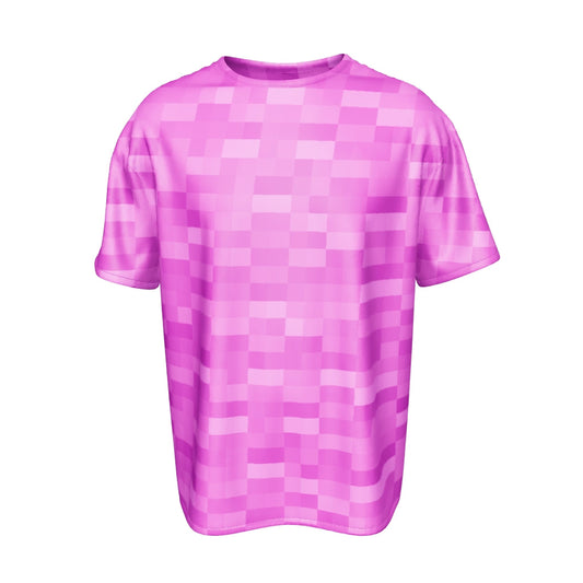 Pink Wool Textured Unisex T-Shirt